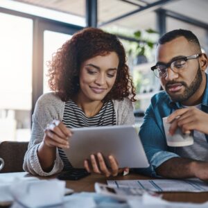 A person gets help boosting their credit score