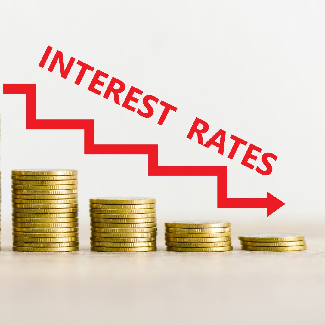 diagram that shows interest rates decreasing